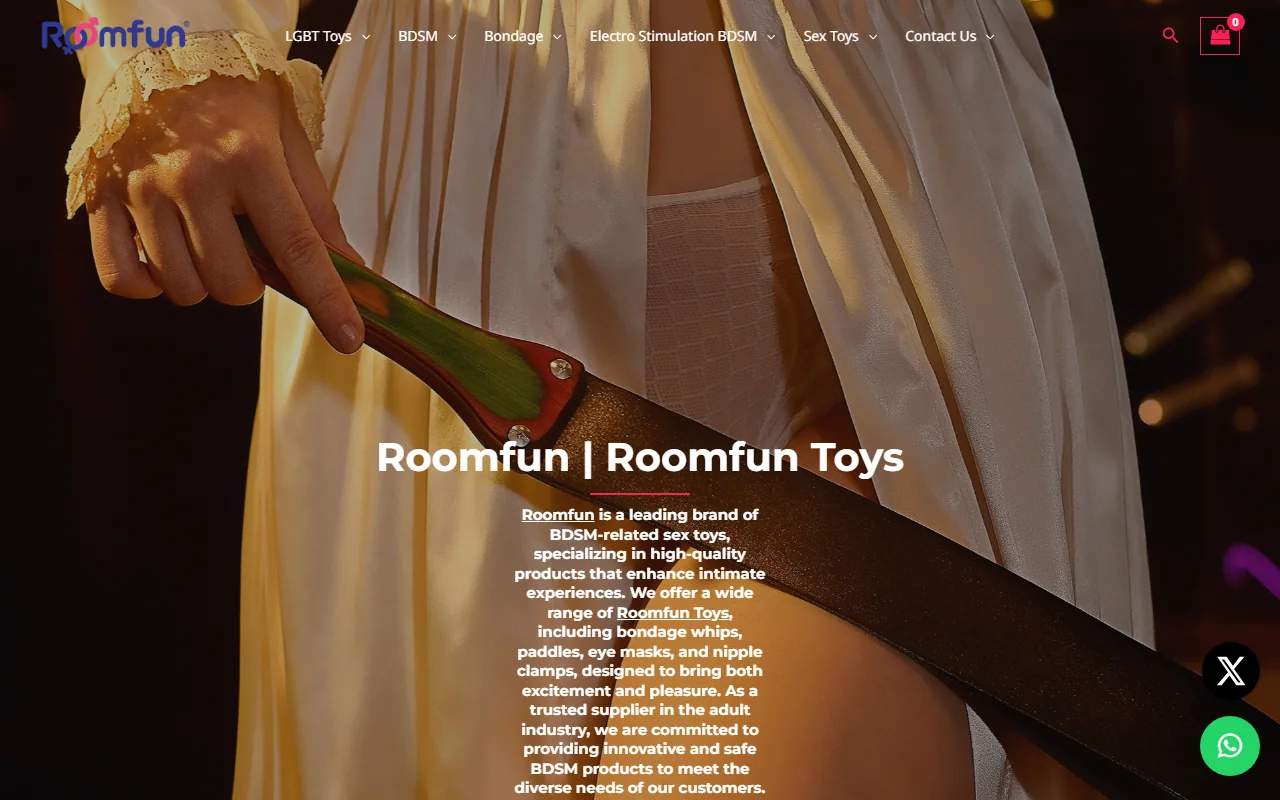 Screenshot of Roomfun Website Review